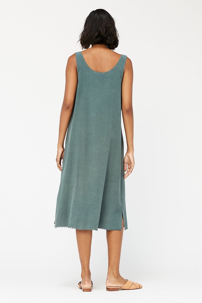 Lacausa Reversible Silk Dress Seaweed Garmentory