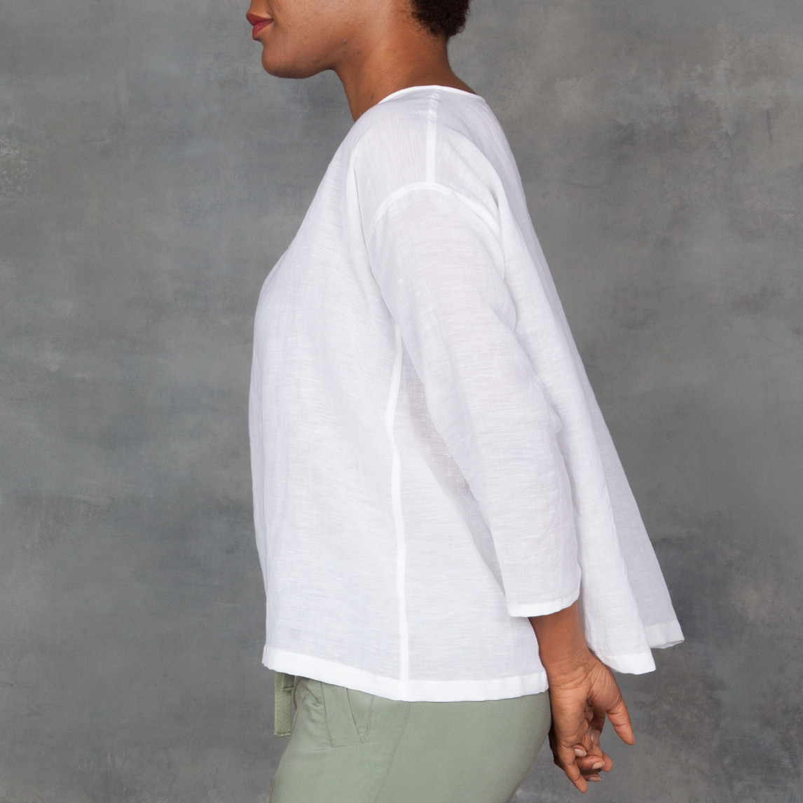 linen gauze top