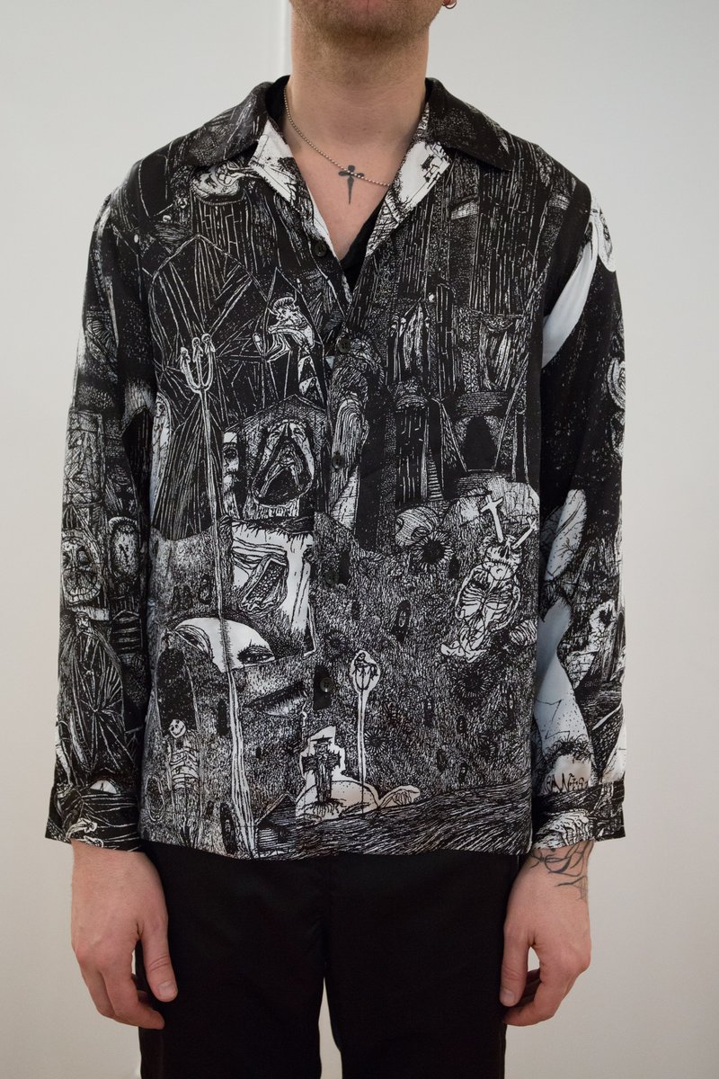 Enfants Riches Deprimes Rudimentary Long Sleeve Silk Button Up