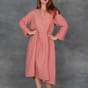 Giada Forte Linen Gauze Dress in Rosa - Thumbnail 1