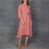 Giada Forte Linen Gauze Dress in Rosa - Thumbnail 3