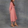 Giada Forte Linen Gauze Dress in Rosa - Thumbnail 4