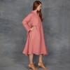 Giada Forte Linen Gauze Dress in Rosa - Thumbnail 5