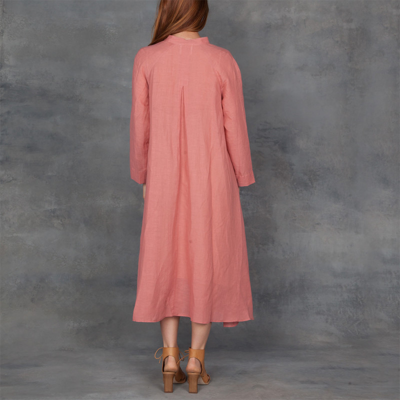 Giada Forte Linen Gauze Dress in Rosa