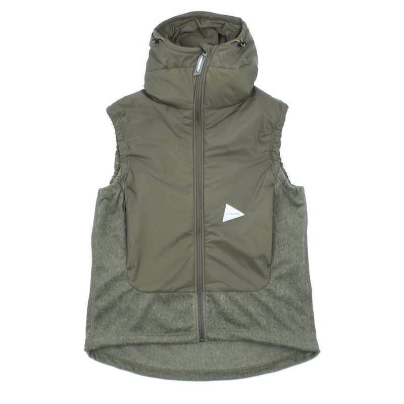 And Wander Top Fleece Vest - Khaki | Garmentory