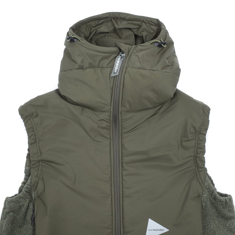 And Wander Top Fleece Vest - Khaki | Garmentory