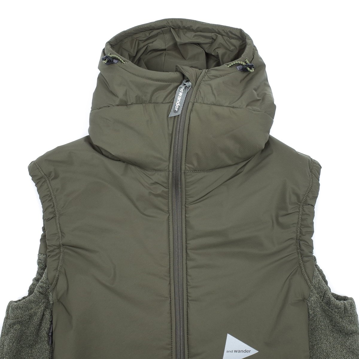 And Wander Top Fleece Vest - Khaki | Garmentory