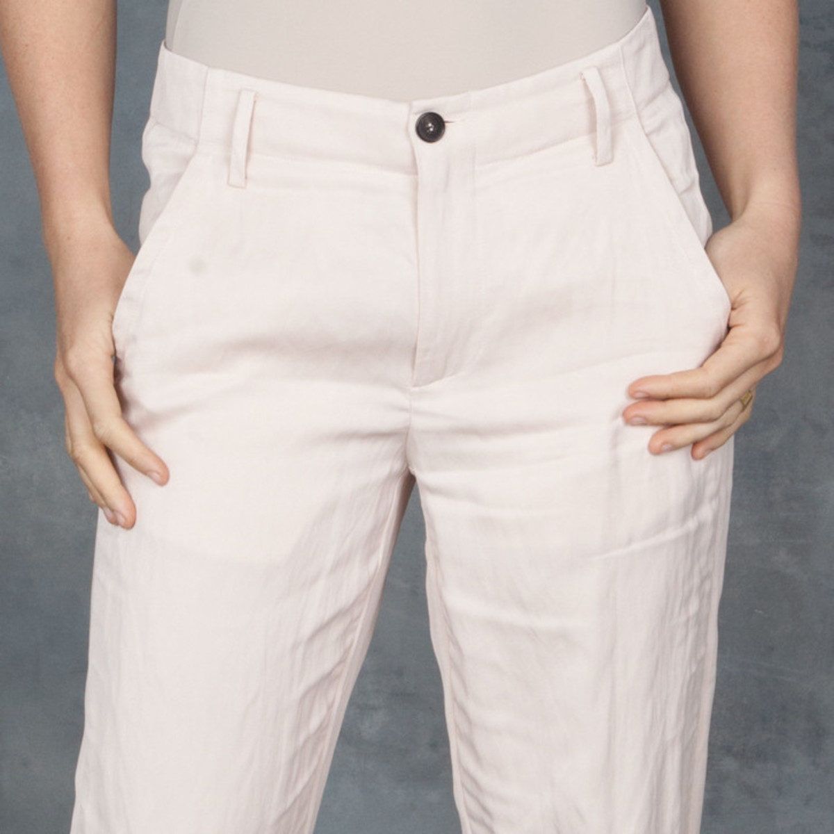Giada Forte Satin Pants in Pale Pink - Image 5 of 5