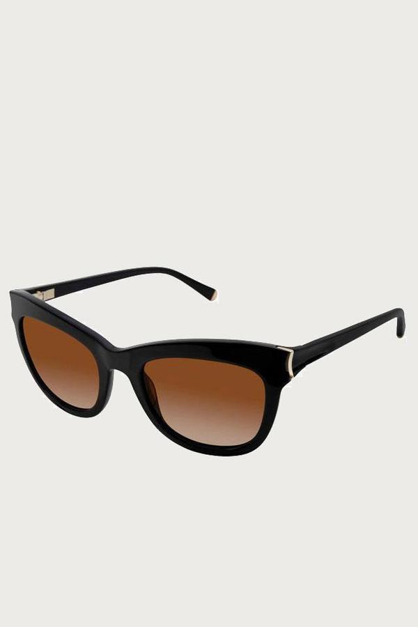Kate Young for Tura Scarlett Polizared Sunglasses -Black | Garmentory