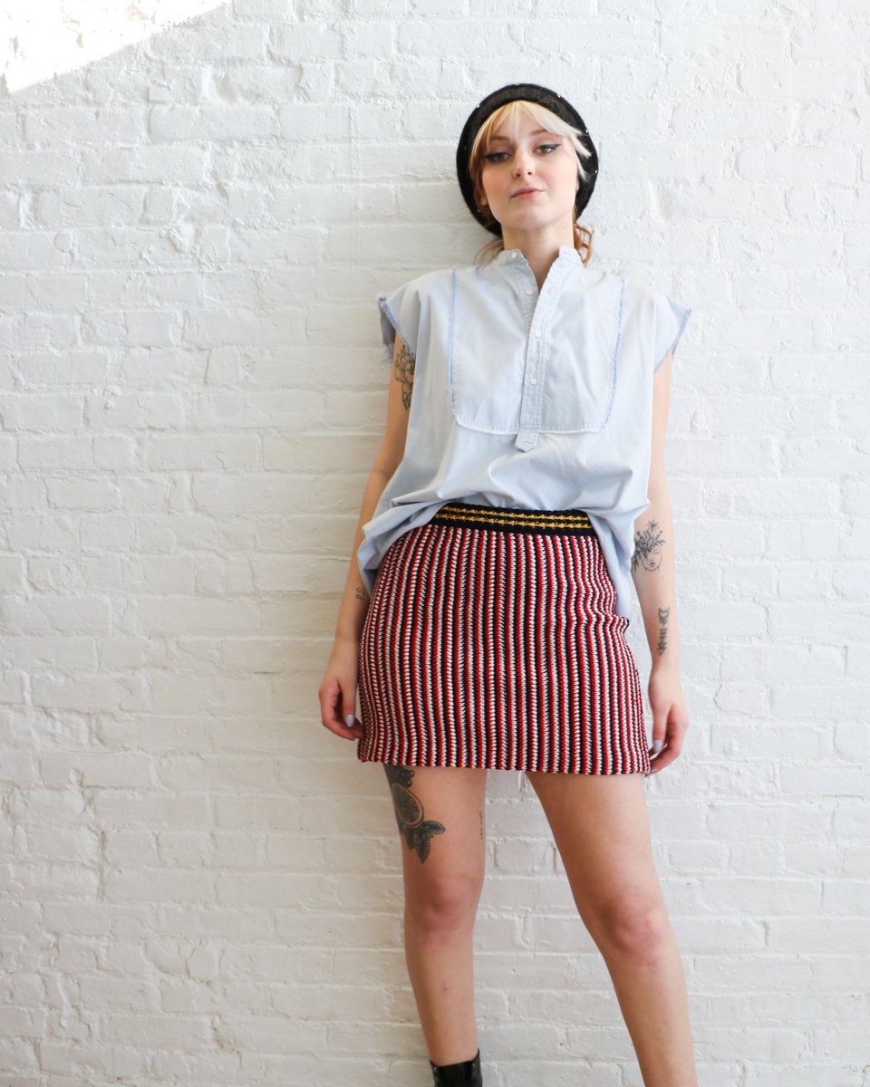 Miu Miu Knit Mini Skirt, Size 40 | Garmentory