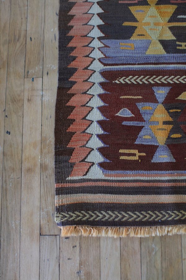 nomad collective Antique Turkish Tribal Kilim rug - multi nomad collective Antique Turkish Tribal Kilim rug - multi
