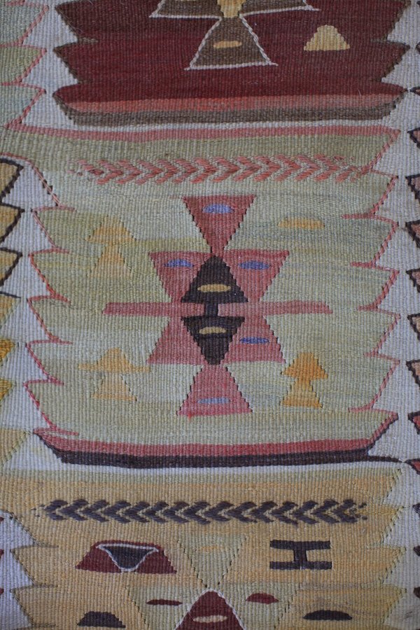nomad collective Antique Turkish Tribal Kilim rug - multi nomad collective Antique Turkish Tribal Kilim rug - multi