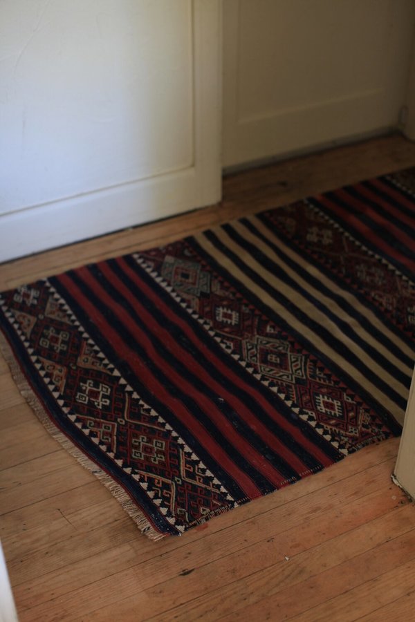 nomad collective Tibetan Kilim Runner - multi nomad collective Tibetan Kilim Runner - multi