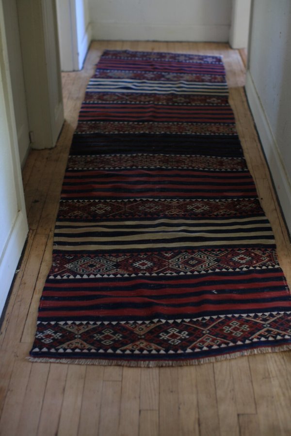 nomad collective Tibetan Kilim Runner - multi nomad collective Tibetan Kilim Runner - multi