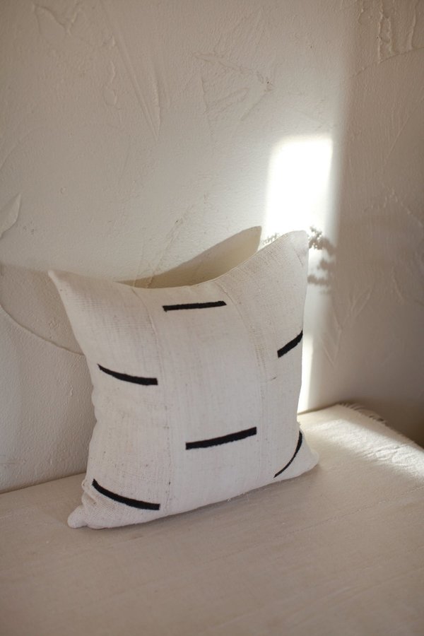 nomad collective Modern Mudcloth Pillow - cream nomad collective Modern Mudcloth Pillow - cream