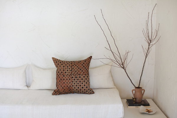 nomad collective Kuba Cloth Pillow - brown/black/natural nomad collective Kuba Cloth Pillow - brown/black/natural