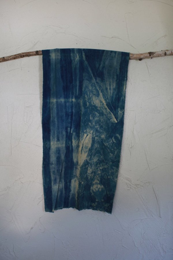 nomad collective Raw Silk Textile - indigo nomad collective Raw Silk Textile - indigo