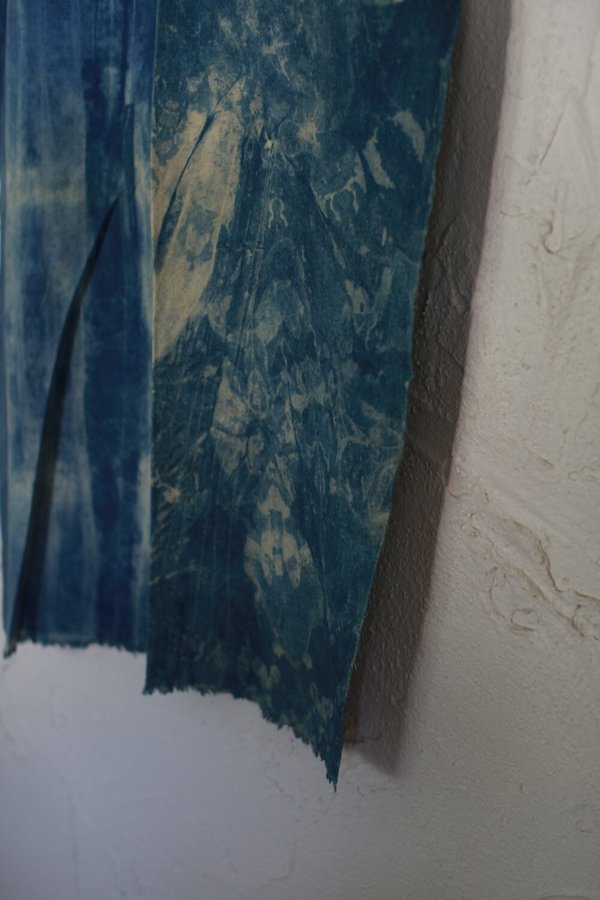 nomad collective Raw Silk Textile - indigo nomad collective Raw Silk Textile - indigo
