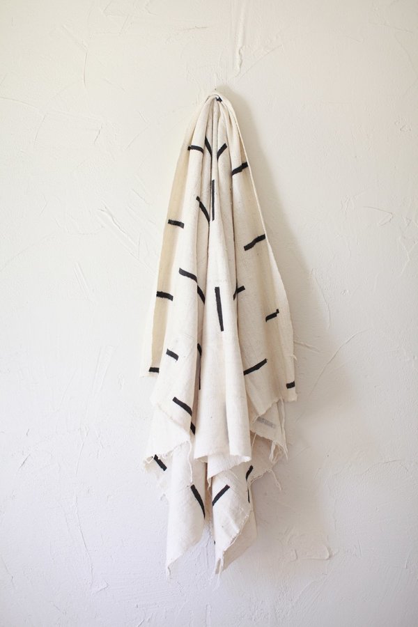 nomad collective Modern Mudcloth Textile - cream nomad collective Modern Mudcloth Textile - cream
