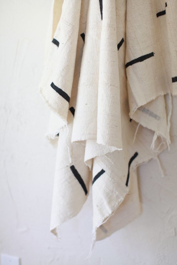 nomad collective Modern Mudcloth Textile - cream nomad collective Modern Mudcloth Textile - cream