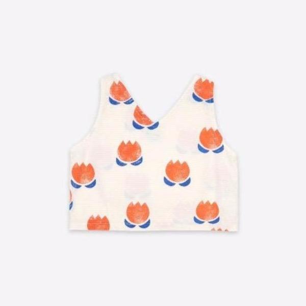 kids bobo choses chocolate flowers allover top - white kids bobo choses chocolate flowers allover top - white