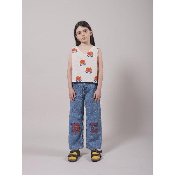 kids bobo choses chocolate flowers allover top - white kids bobo choses chocolate flowers allover top - white