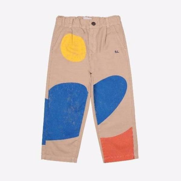 kids bobo choses landscape chino pants - tan kids bobo choses landscape chino pants - tan