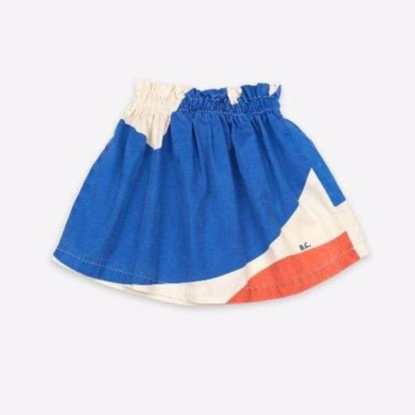 kids bobo choses landscape woven skirt - blue/orange/white kids bobo choses landscape woven skirt - blue/orange/white
