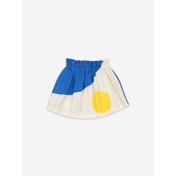 kids bobo choses landscape woven skirt - blue/orange/white kids bobo choses landscape woven skirt - blue/orange/white