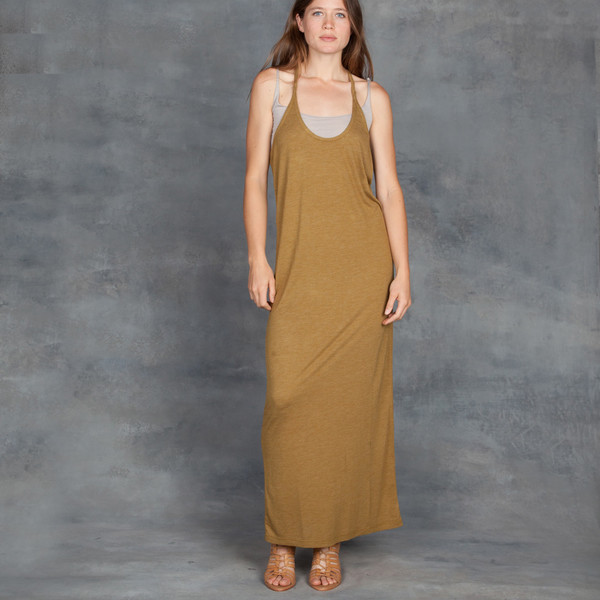 olive green maxi tank dress Court Dri-Fit Slam Dress Women-Petrol main image 1