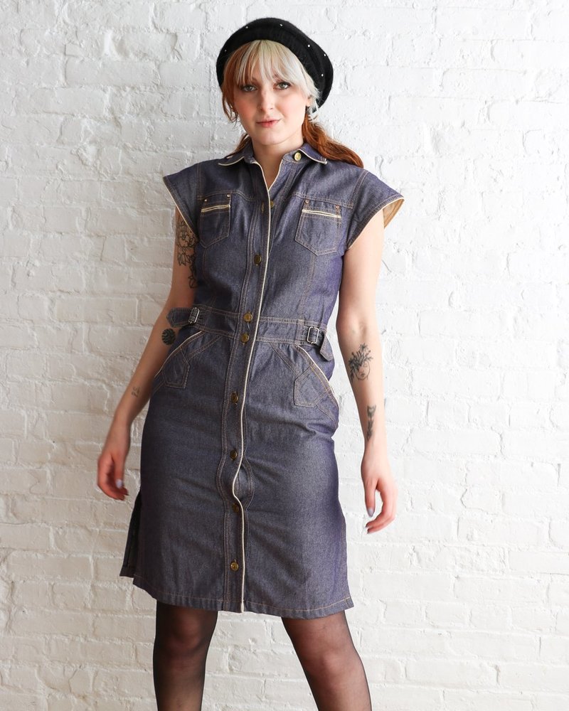 Sonia Rykiel Vintage Denim Midi Dress, Size S | Garmentory Sonia Rykiel Vintage Denim Midi Dress, Size S | Garmentory