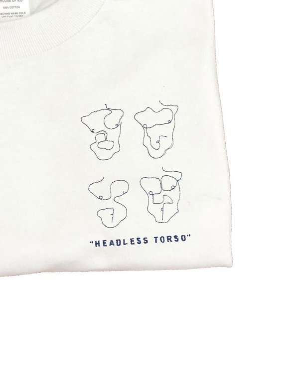 House of 950 headless torso embroidery tee shirt House of 950 headless torso embroidery tee shirt