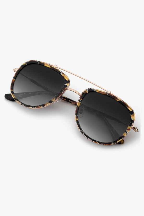 Krewe Breton Sunglasses - Cobra/18K Rose Gold | Garmentory display picture 2