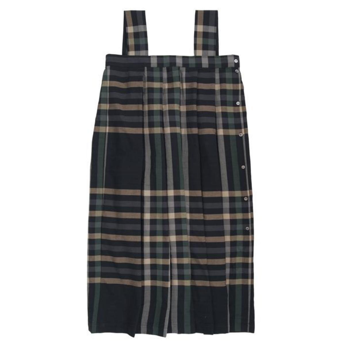 Makie Hope Dress - Black/Green Plaid - Image 1 of 2