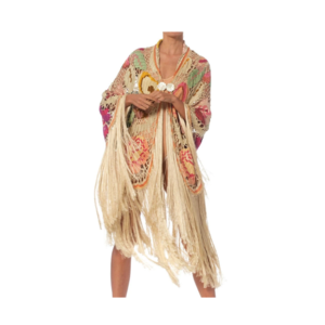 Morphew Silk Fringe 1920s Crochet Cocoon Cardigan Morphew Silk Fringe 1920s Crochet Cocoon Cardigan
