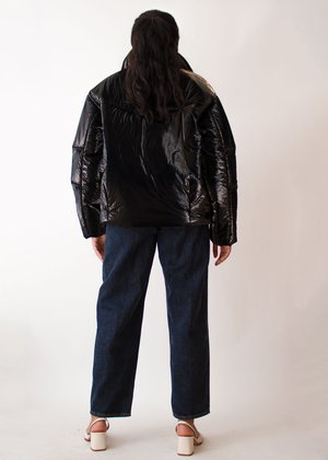 W A N T S Shiny Puffer Jacket - Black W A N T S Shiny Puffer Jacket - Black