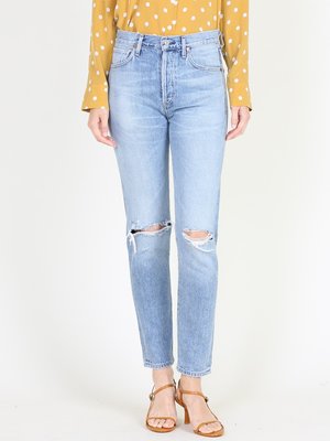 Citizens of Humanity Liya High Rise Classic Jean - Torn | Garmentory