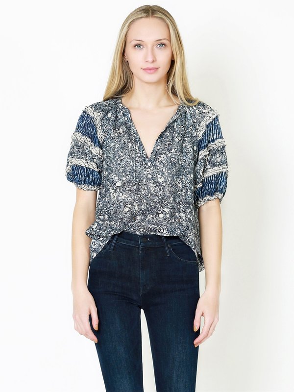Ulla Johnson Aiko Top - Indigo Ulla Johnson Aiko Top - Indigo