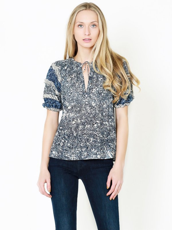 Ulla Johnson Aiko Top - Indigo Ulla Johnson Aiko Top - Indigo