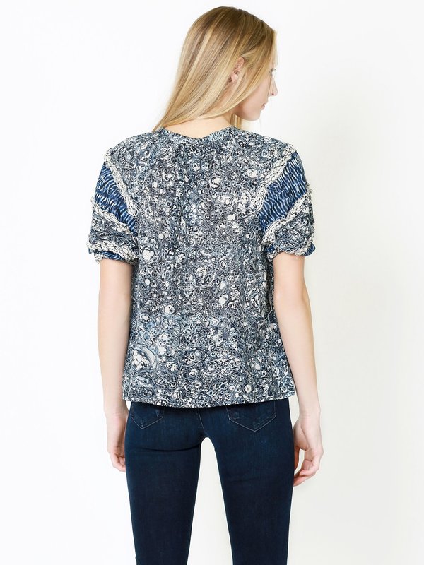 Ulla Johnson Aiko Top - Indigo Ulla Johnson Aiko Top - Indigo
