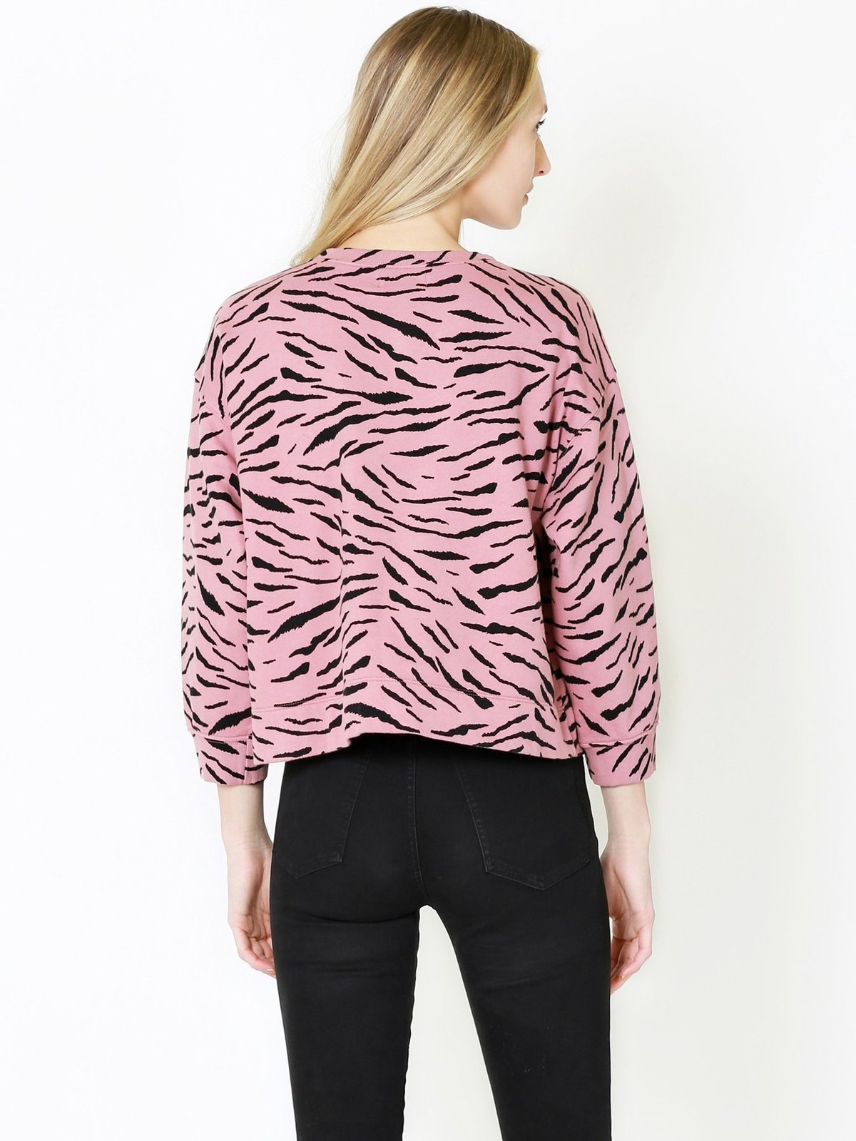 Velvet Hilda Puff Sleeve Sweatshirt Taffy Pink Garmentory