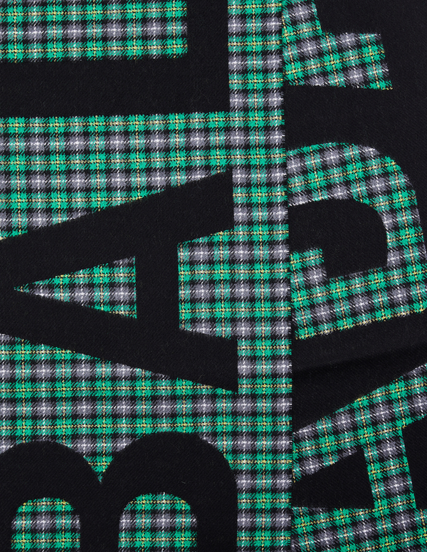 Balenciaga Checked With Logo Scarf Balenciaga Checked With Logo Scarf