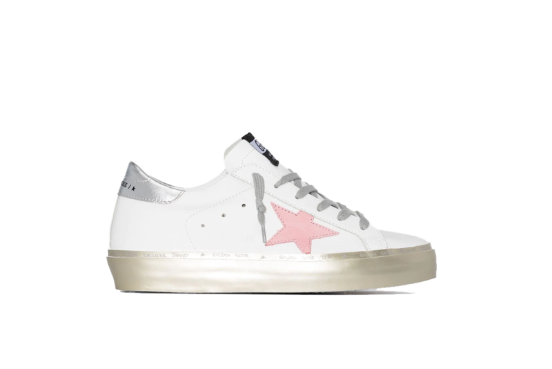 Golden Goose Hi Star Leather Upper Laminated Leather Golden Golden Goose Hi Star Leather Upper Laminated Leather Golden
