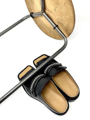 UNISEX Martine Rose Open Toe Loafer Mule - Black UNISEX Martine Rose Open Toe Loafer Mule - Black