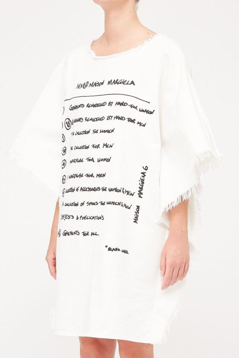 maison margiela t shirt dress MM6 Maison Margiela Belted Cotton T-shirt Dress | Black