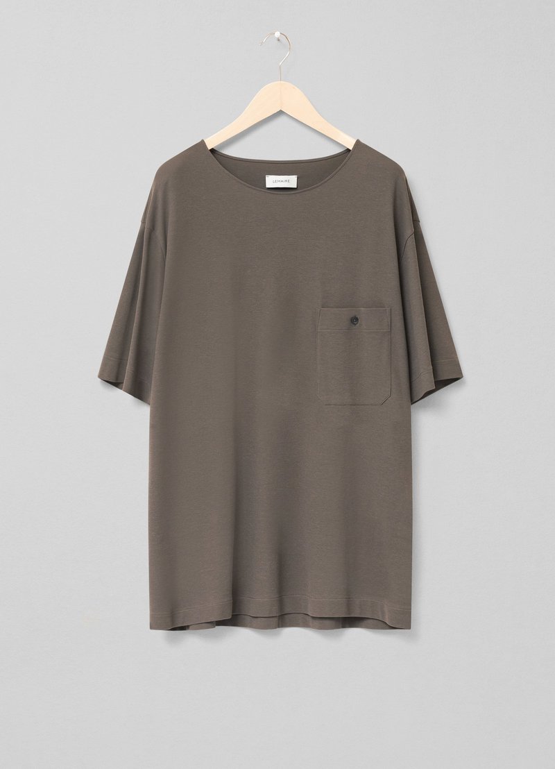 Lemaire Jersey Crepe Chinese T-shirt - Granite Grey | Garmentory