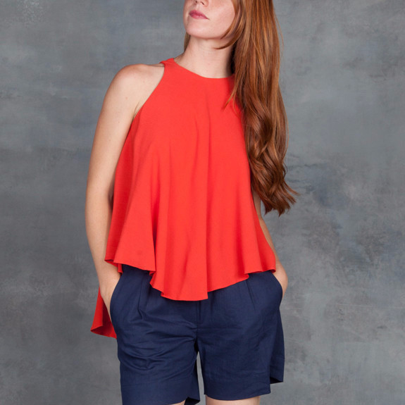Sen Tova Swing Tank in Red Sen Tova Swing Tank in Red