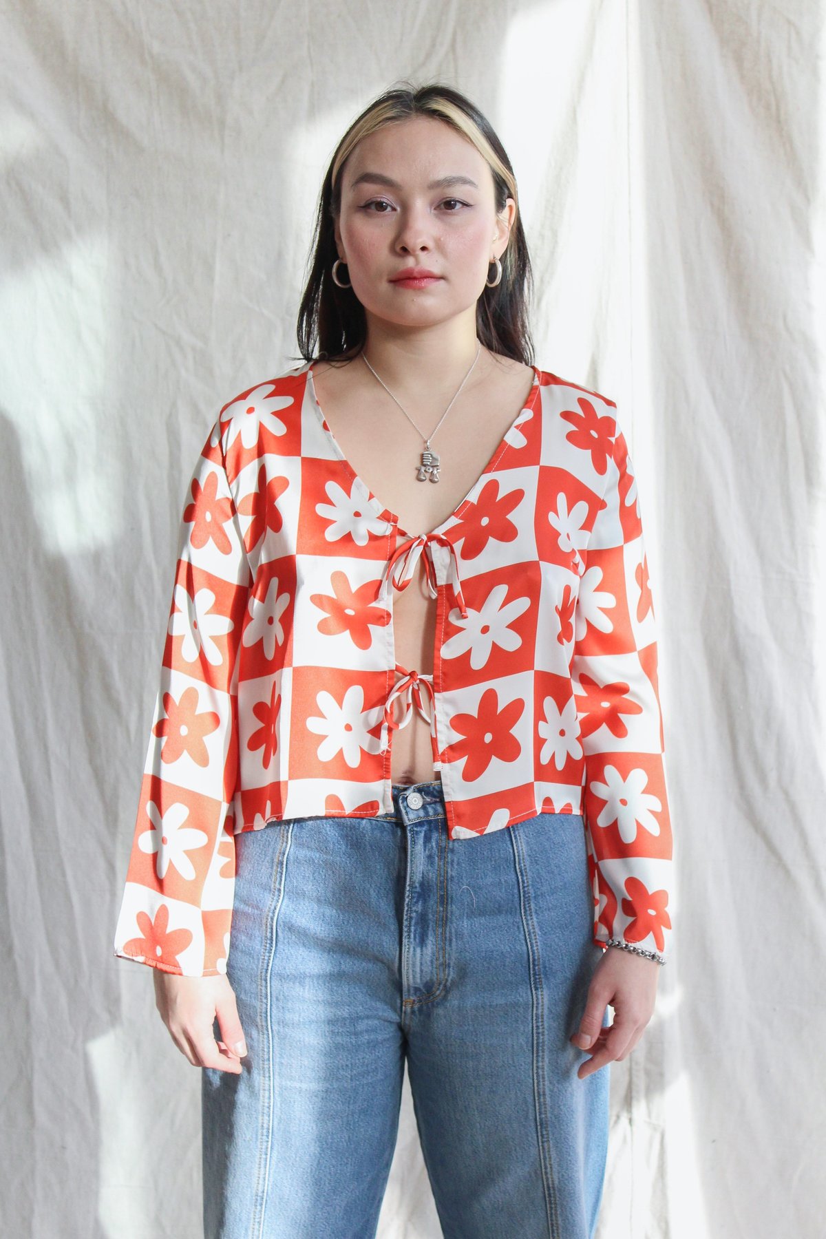 Lisa Says Gah Camilla Top - Red/white - Image 1 of 4