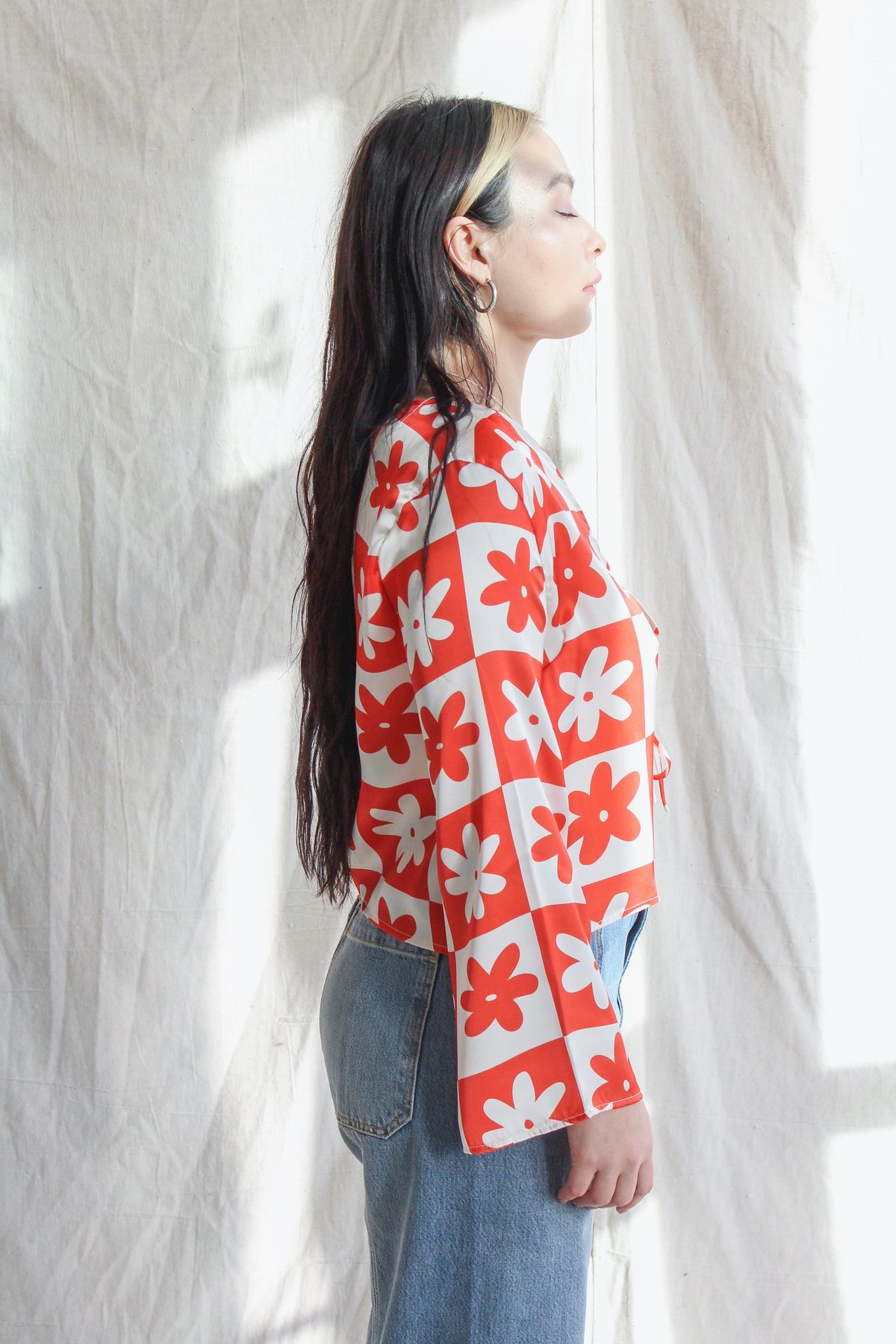 Lisa Says Gah Camilla Top - Red/white - Image 2 of 4