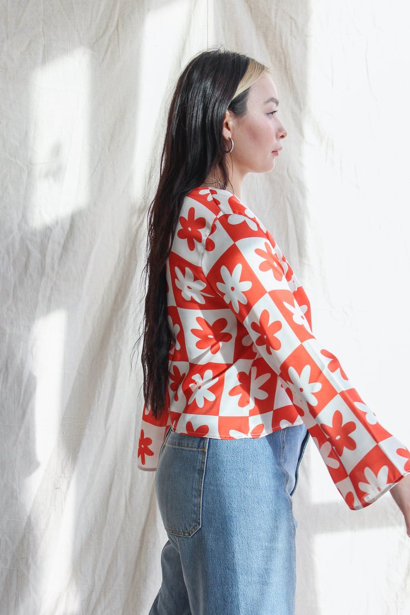 Lisa Says Gah Camilla Top - Red/white